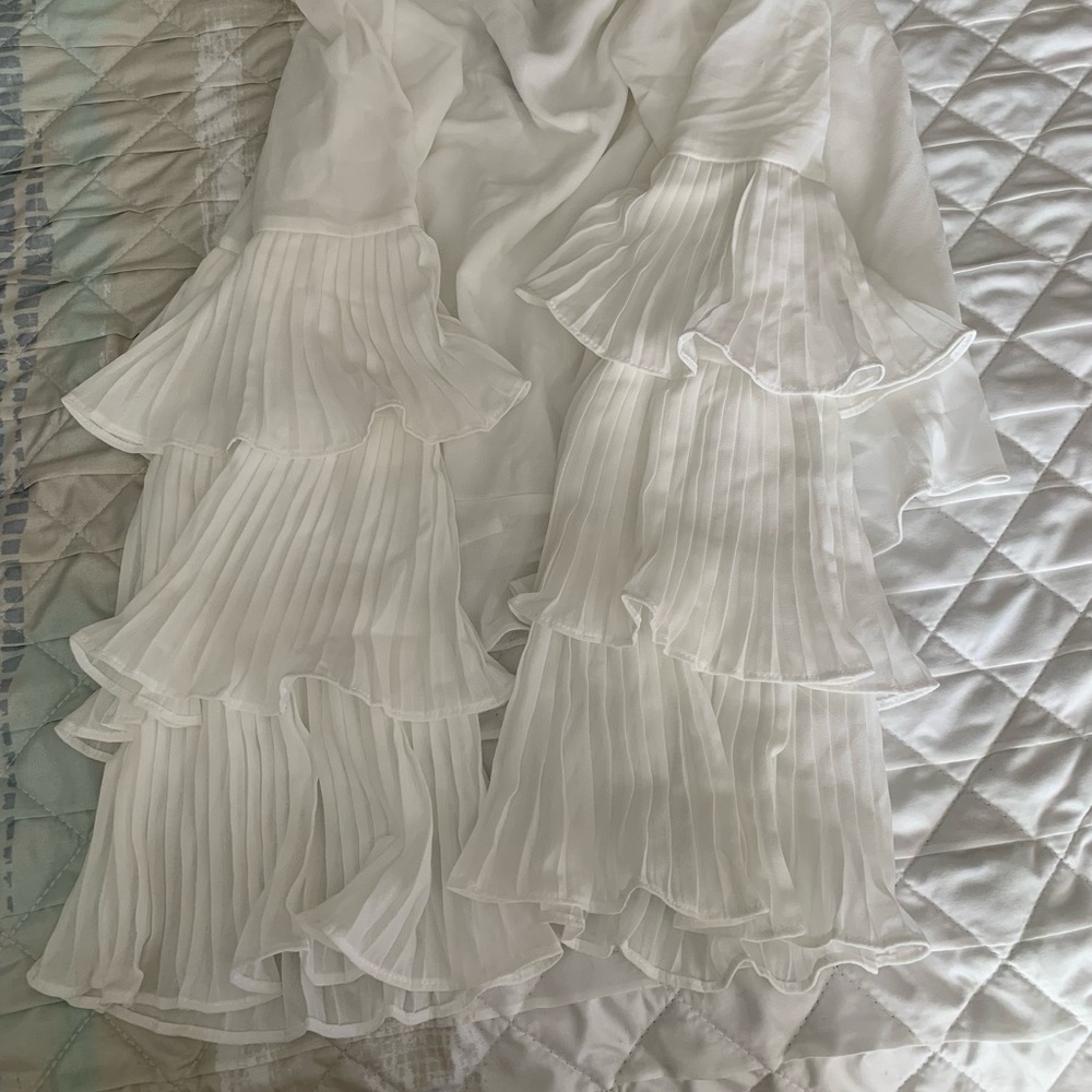 Reset White Ruffle Shirt - Picture 2 of 2